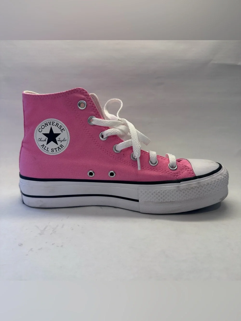 Converse Chuck Taylor All Star Lift Unisex Pink Platform Sneakers M6.5 W8.5